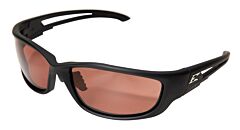 Edge Tsk-Xl215 Kazbek Xl Safety Glasses, Black Frame With Polarized Copper "Driving" Lens