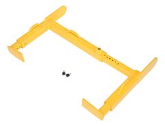 Vestil Twl-2435 Steel Trailer Wheel Lock 24 In. X 35 In. For Use On Dual Tires Yellow