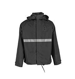Neese 475Mjd Motorcycle Jacket Polyurethane/Nylon, Non-Ansi, Hi-Vis, Black, Size Medium