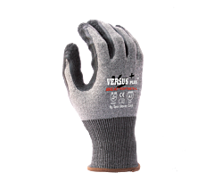 Task Gloves Vsp78670-M 18G Gray Falstone Shell, Crinkle Latex Palm Coated, Ansi A7, Size Medium
