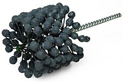 Weiler 34238 Crossflex Bore Brush, Abrasive Globules, 2-1/2 In Dia, 10.5 In L, 0.283 In Stem Dia, 120 Grit
