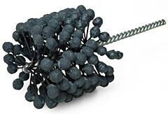 Weiler 34239 Crossflex Bore Brush, Abrasive Globules, 2-1/2 In Dia, 10.4 In L, 0.283 In Stem Dia, 180 Grit