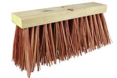 Weiler 70209 Coarse Sweeps, 16 In Hardwood Block, 6 1/4 In Trim L, Dyed Palmyra Fill