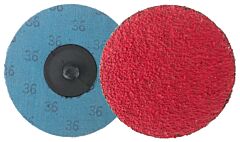 Weiler 60175 Plastic Button Style Blending Discs, Ceramic, 3 In Dia., 36 Grit