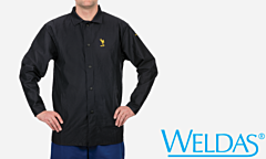 Weldas 33-8830 Cool Flame Retardant 30"-32" Jacket, Cotton, Fr Treated, Navy Blue