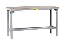 Little Giant Wsh1-3660-Ah Welded Steel Workbench With Hardboard Top, 27" To 41"H X 36"D X 60"W, 4500 Lb Capacity