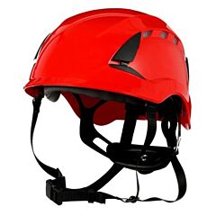 3M X5005V-Ansi Securefit Safety Helmet, Vented, Red