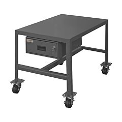 Durham Mtdm244836-2K195 Mobile Machine Table, 1 Drawer, 48 X 24 X 36, 2000 Lbs. Capacity