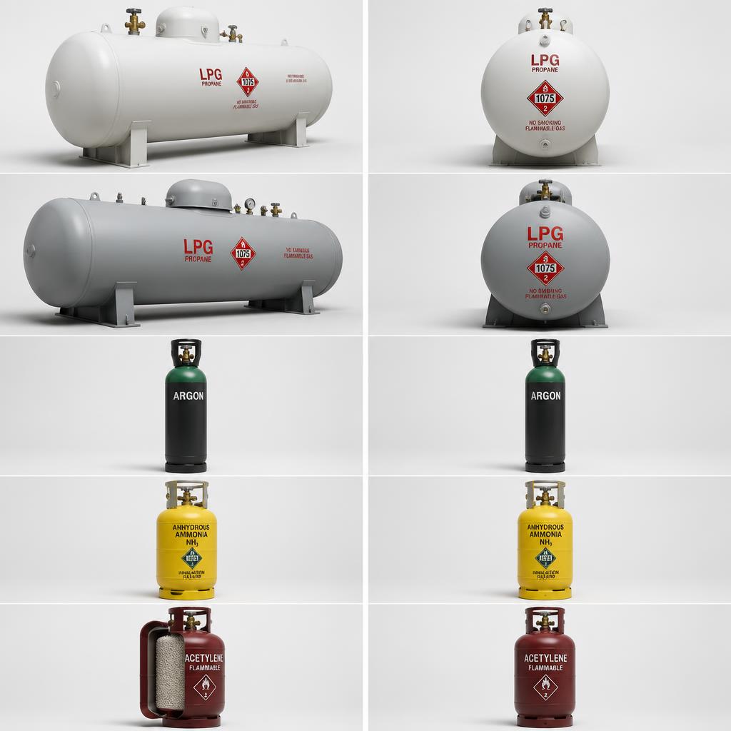 Methane Gas Cylinder 10L (Laboratory Testing Standard)